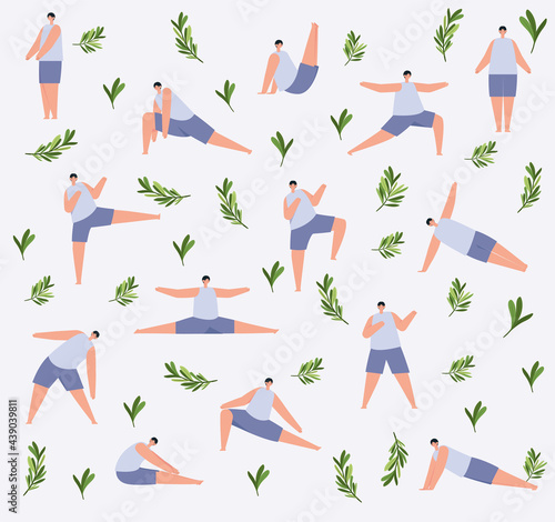 fitness men pattern