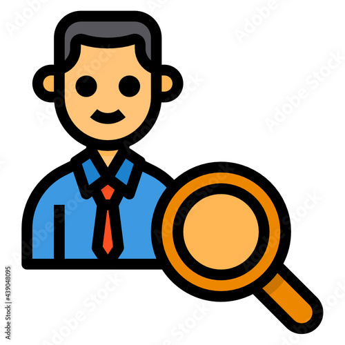 Human Resource line icon