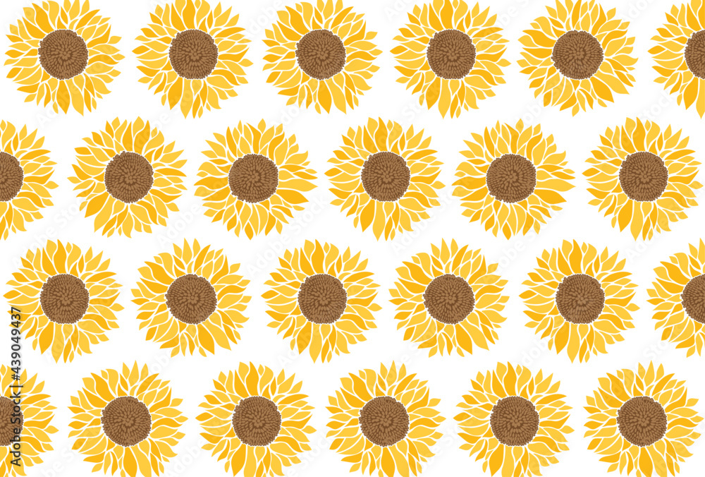ひまわりのイラストの夏イメージの背景素材 Stock Vector Adobe Stock ひまわりのイラストの夏イメージの背景素材 Stock Vector Adobe Stock