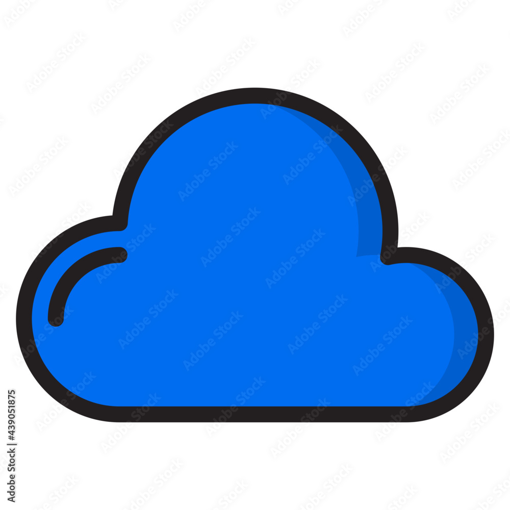 cloudy color line style icon cloudy color line style icon