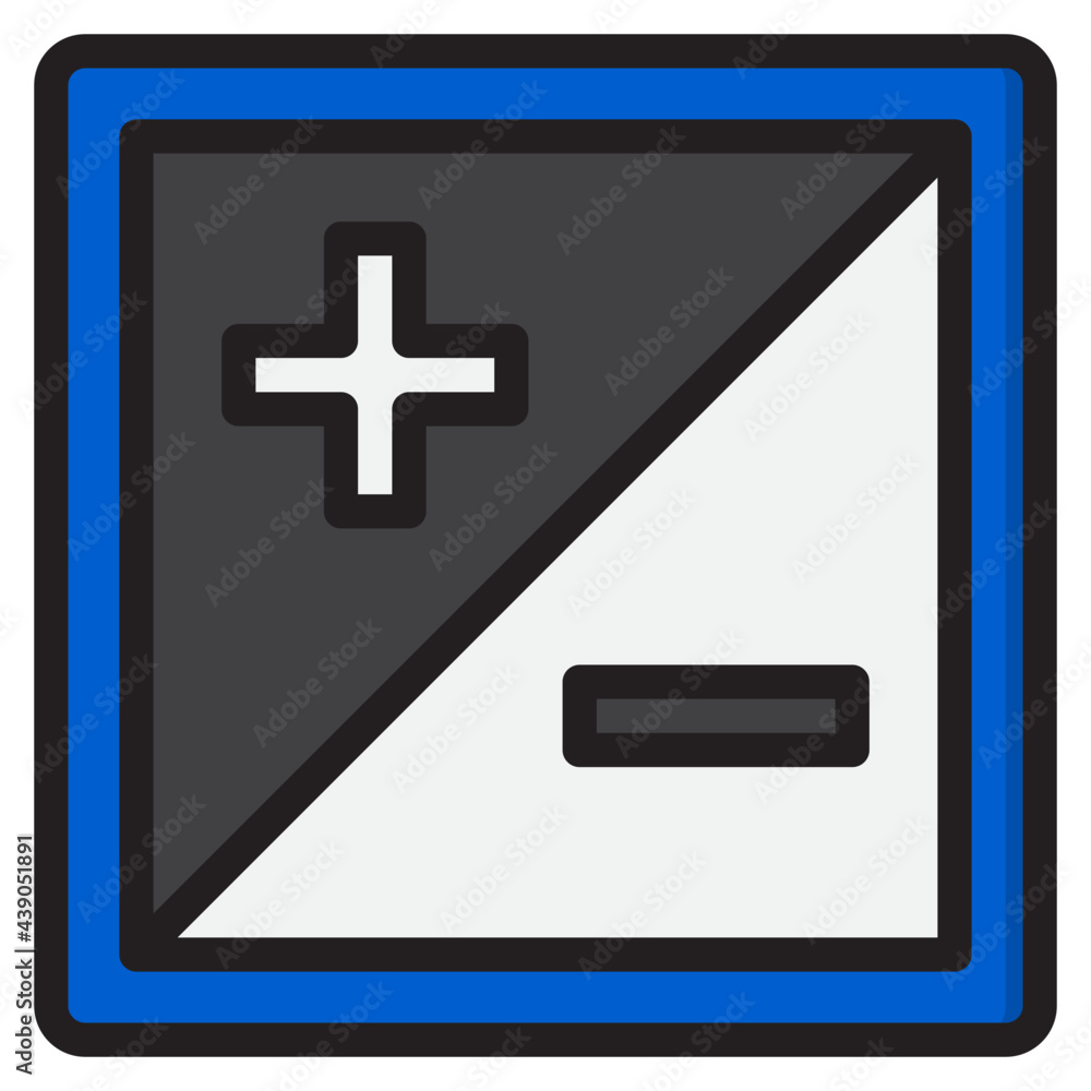 Fototapeta premium exposure color line style icon