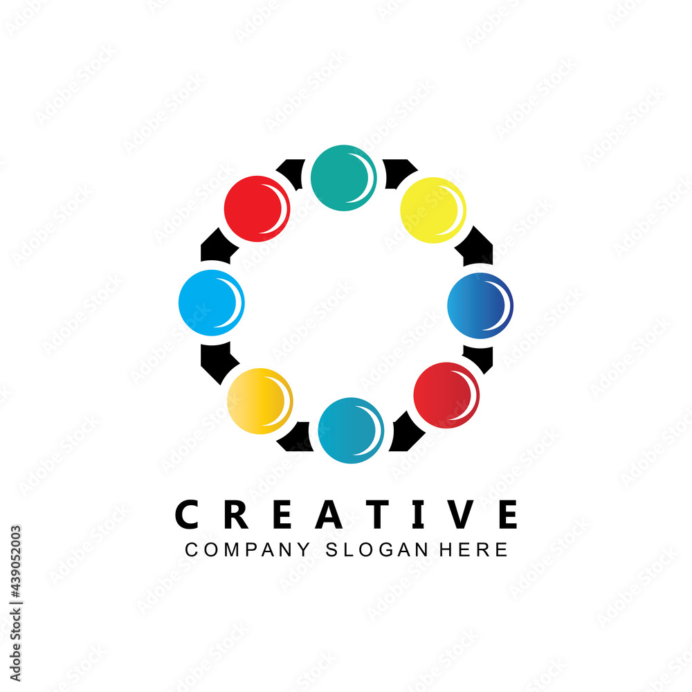 social network community molecular logo vector symbol social network community molecular logo vector symbol