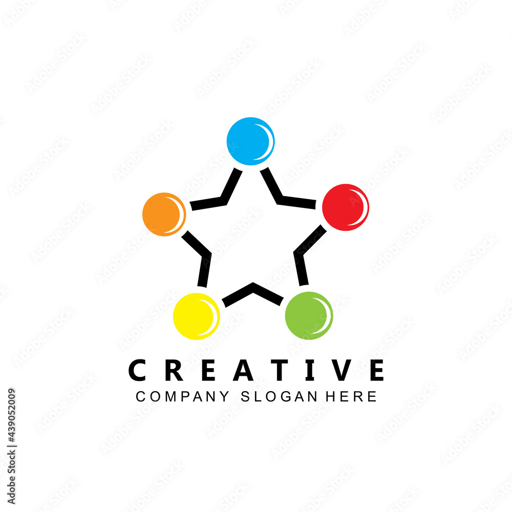 social network community molecular logo vector symbol social network community molecular logo vector symbol