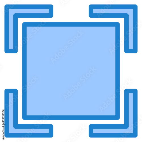 focus blue style icon