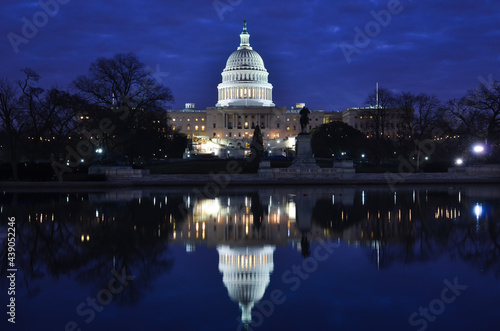 US Capitol Building at night - Washington D.C. United Sates of America