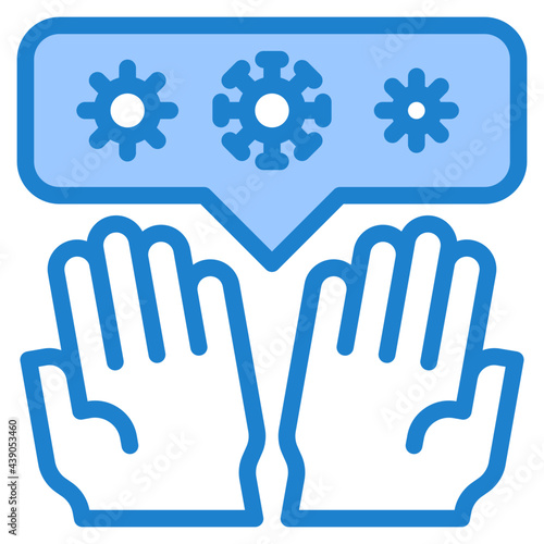 handwash blue style icon