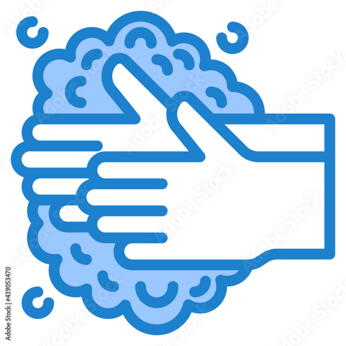 handwash blue style icon