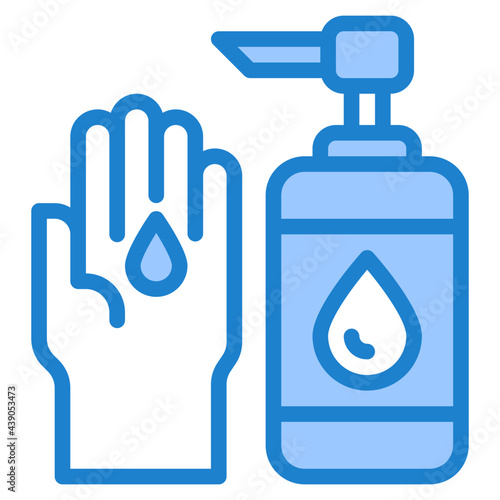 handwash blue style icon