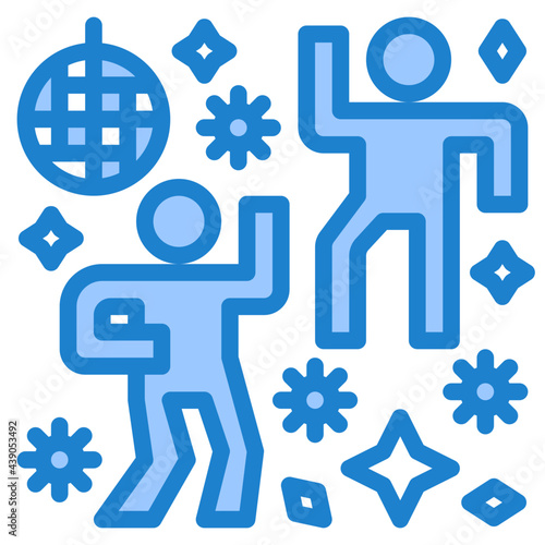 party blue style icon