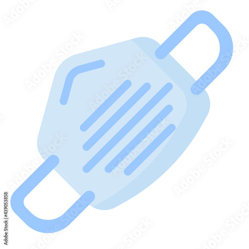 facemask flat style icon