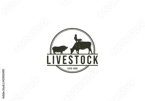 livestock logo in white background