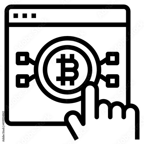 Website line icon