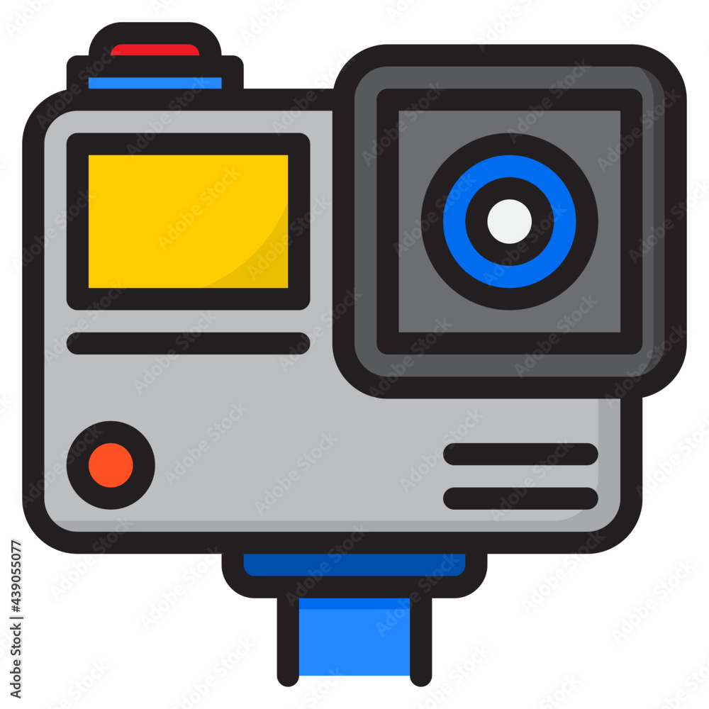action cam color line style icon action cam color line style icon