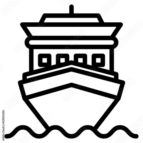 ship outline style icon