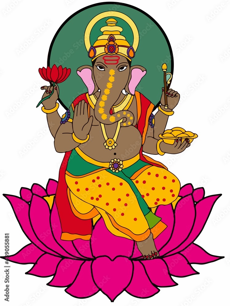 A beautiful illustrations of lord ganesha A beautiful illustrations of lord ganesha