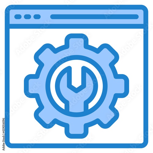 configuration blue style icon