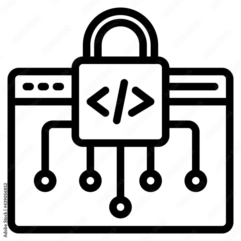 lock outline style icon lock outline style icon