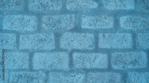 A wall having brick