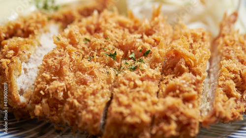 pork cutlet on a plate 