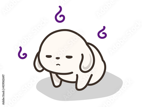精神を病んでいる犬　元気のない犬