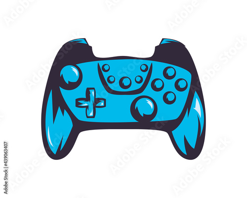 blue video game control