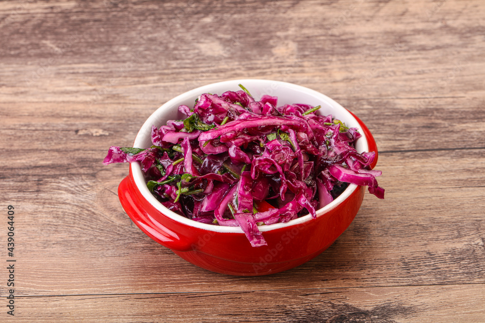 Pickled red cabbage with herbs Pickled red cabbage with herbs