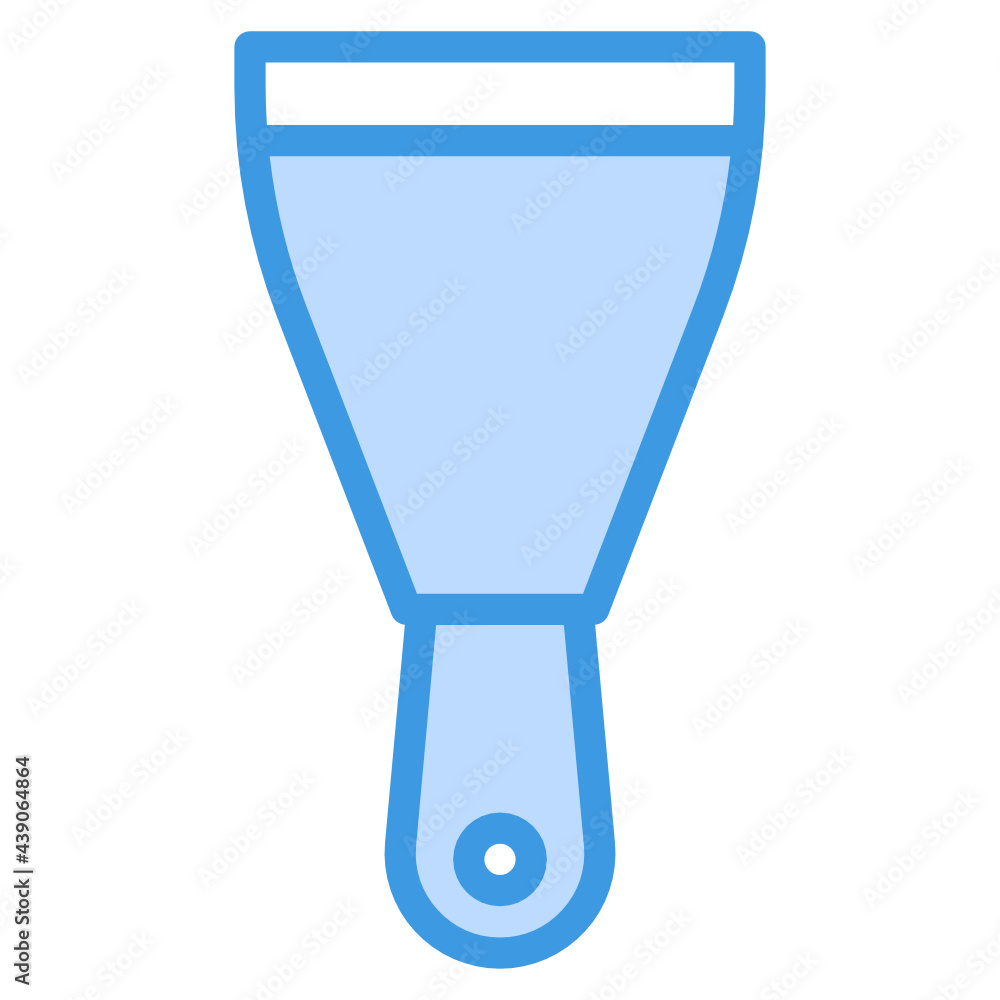 Spatula blue line icon Spatula blue line icon