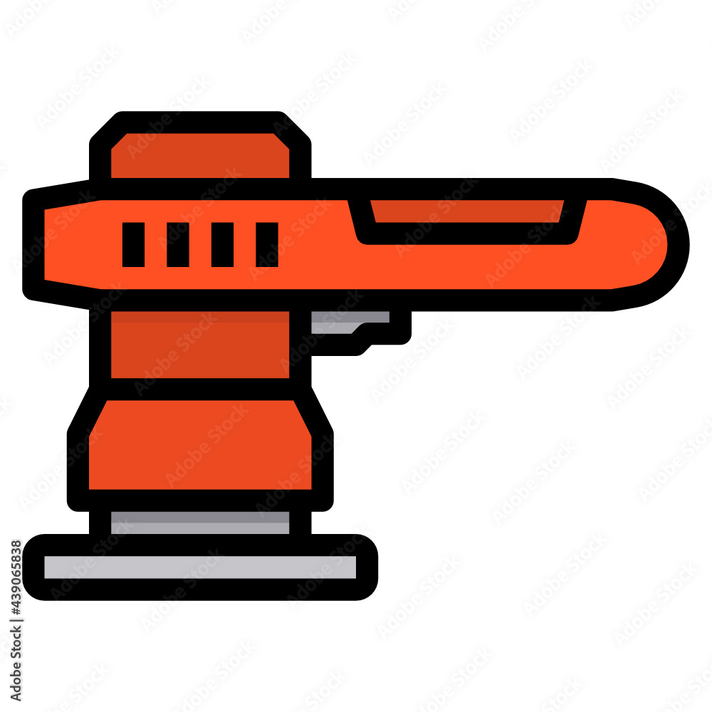 Sanding Machine line icon Sanding Machine line icon