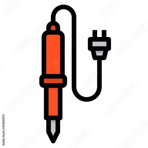 Soldering Iron line icon