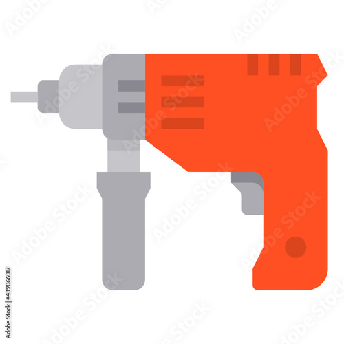 Drill flat icon