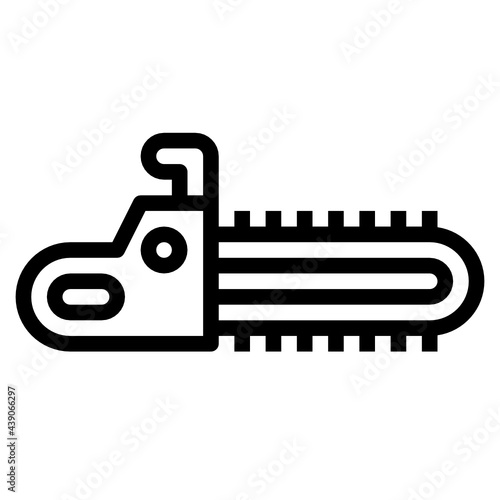 Chainsaw line icon