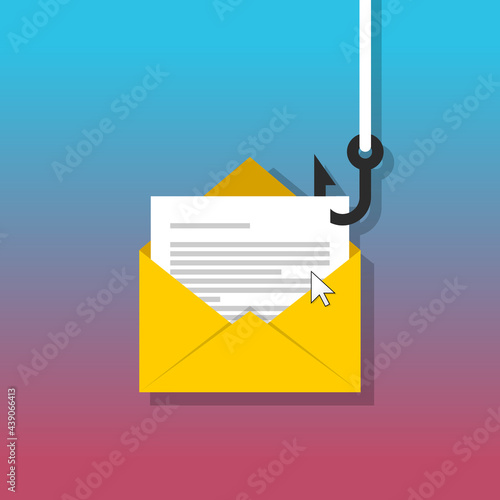 Data phishing concept