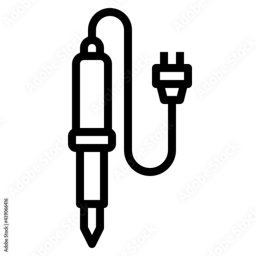 Soldering Iron line icon