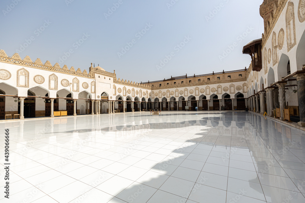 Internal yard of old mosque in Cairo