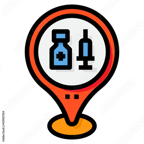 Pharmacy line icon