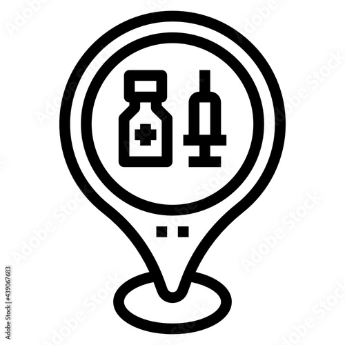 Pharmacy line icon