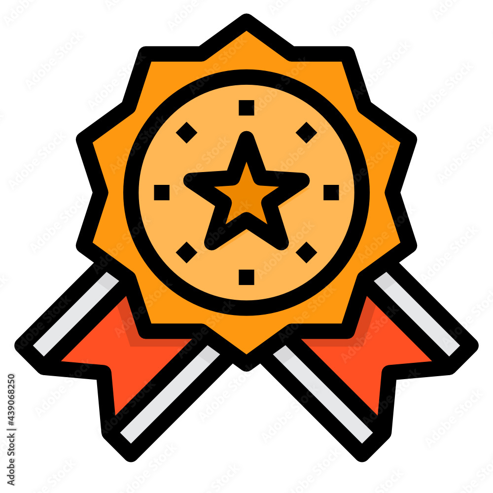 Medal line icon