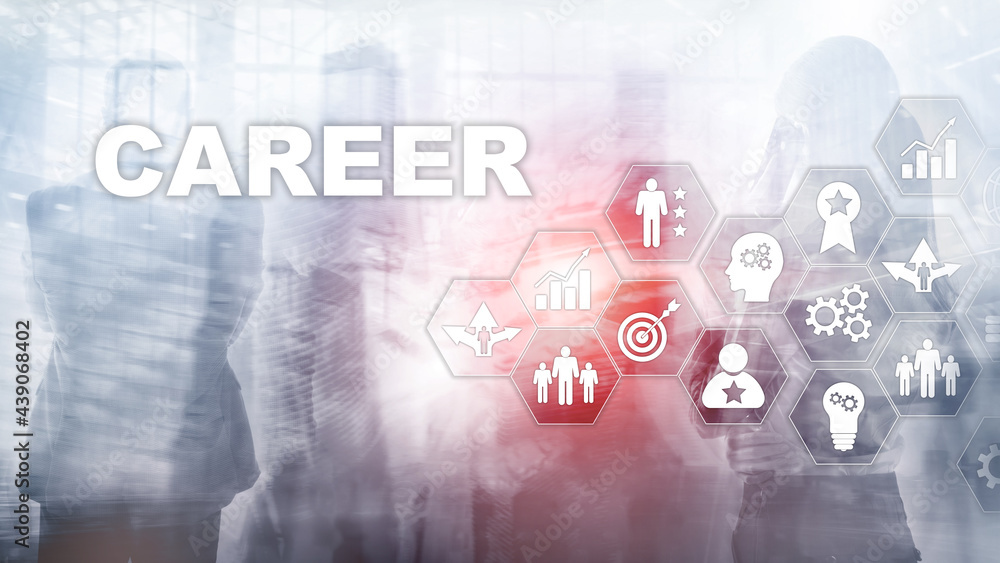 Acceleration concept personal development growth. Career business on blurred abstract background. Mixed media Acceleration concept personal development growth. Career business on blurred abstract background. Mixed media