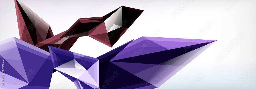 Vector 3d triangles and pyramids abstract background for business or technology presentations, internet posters or web brochure covers Vector 3d triangles and pyramids abstract background for business or technology presentations, internet posters or web brochure covers