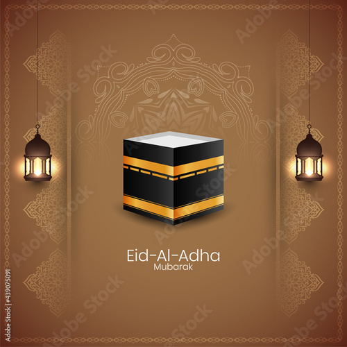 Beautiful Eid Al Adha mubarak traditional Islamic bakrid background