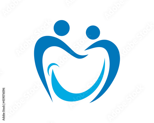 dental smile people logo icon