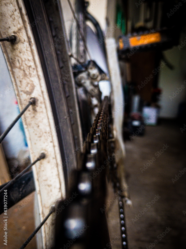 Fototapeta premium detail of a bicycle