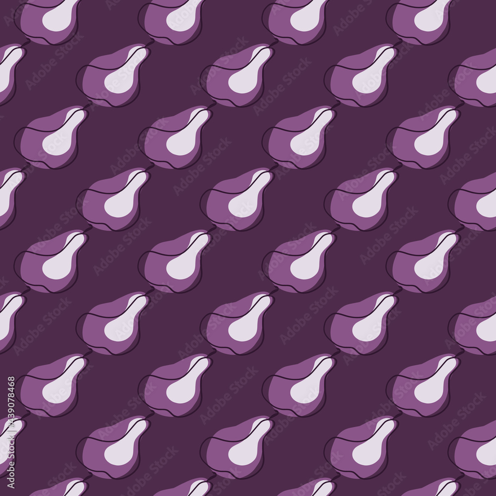 Hand drawn abstract seamless food pattern with diagonal pears shapes. Purple colors fruit modern backdrop. Hand drawn abstract seamless food pattern with diagonal pears shapes. Purple colors fruit modern backdrop.