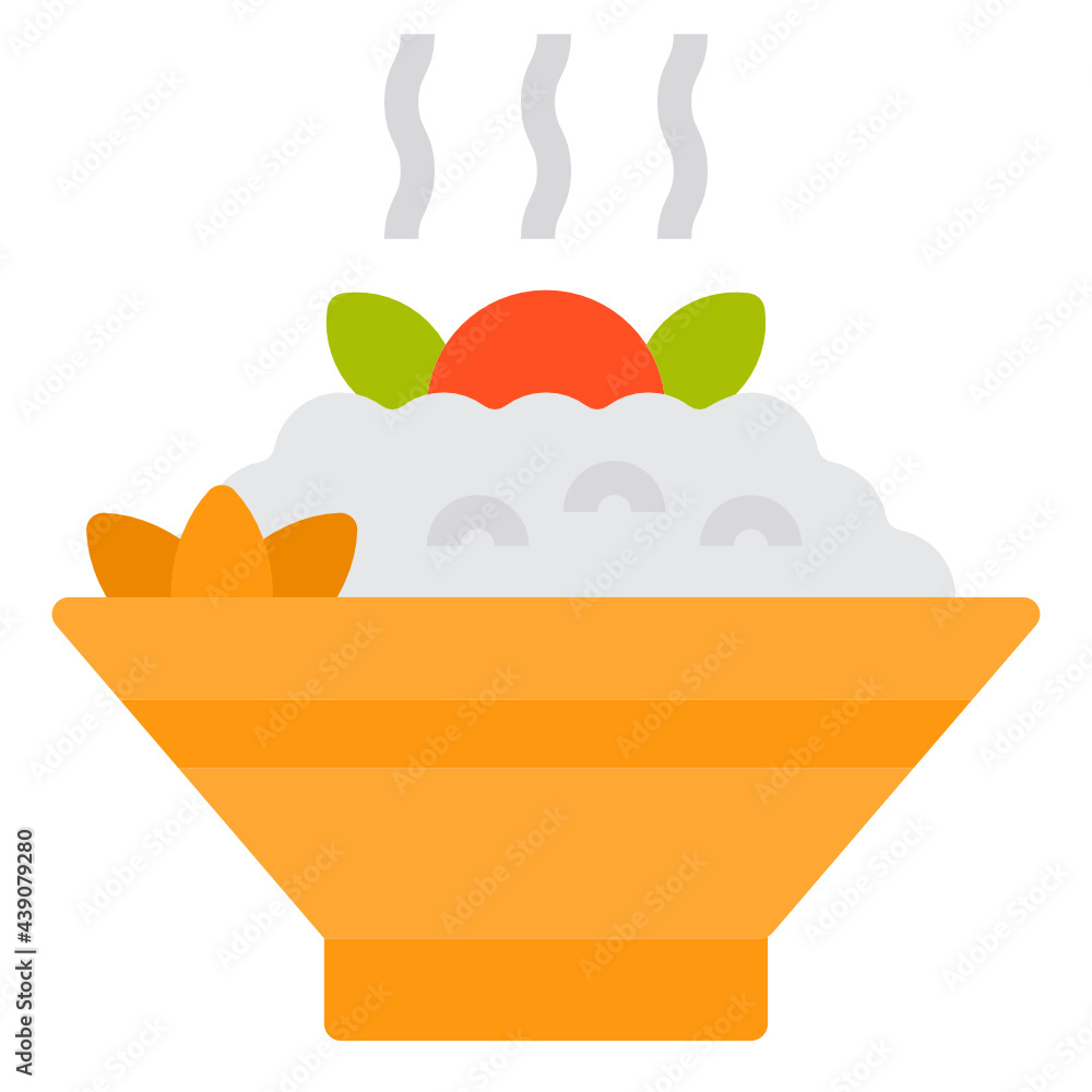 Donburi flat icon Donburi flat icon