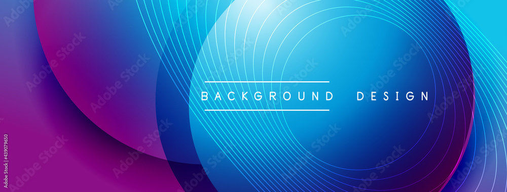 Gradient circles with shadows. Vector techno abstract background. Modern overlapping forms wallpaper background, design template Gradient circles with shadows. Vector techno abstract background. Modern overlapping forms wallpaper background, design template