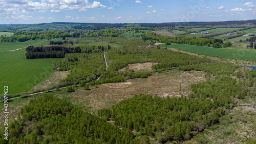 Aerial view of landscape in the Eifel region, Germany photo