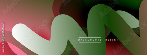 Abstract overlapping lines and circles geometric background with gradient colors