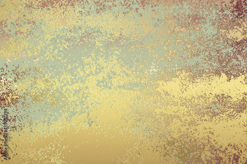 Golden Abstract decorative paper texture background for artwork - Illustration 