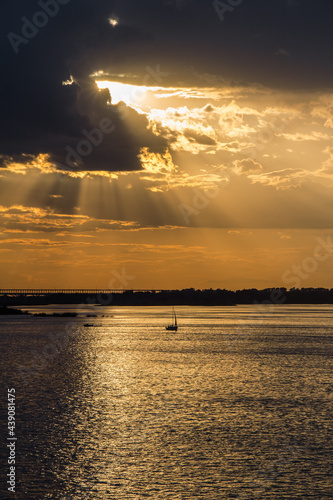 sunset over the ocean
