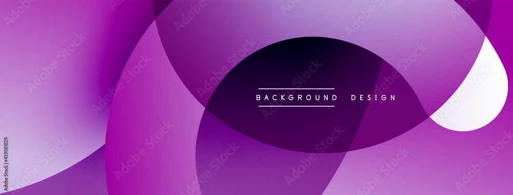 Abstract overlapping lines and circles geometric background with gradient colors Abstract overlapping lines and circles geometric background with gradient colors